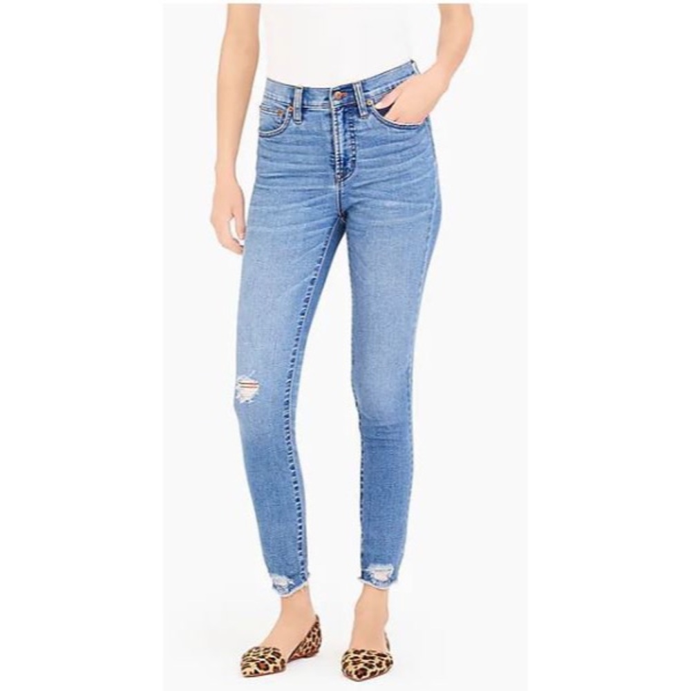 9” High-Rise Skinny Jean with Cut-Off Hem